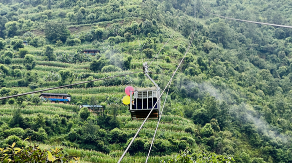 Rukum kuchibang kandabagar gravity goods ropeway